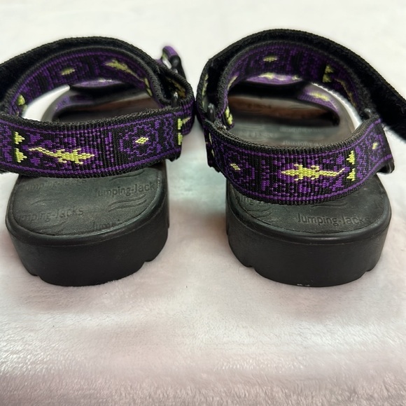 Jumping Jacks Lizard Hook & Loop Little Boys Purple Sandals Size 11 - Picture 9 of 9